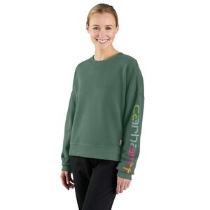 CARHARTT WOMEN'S TENCEL™ FIBER SERIES LOOSE FIT SLEEVE GRAPHIC SWEATSHIRT